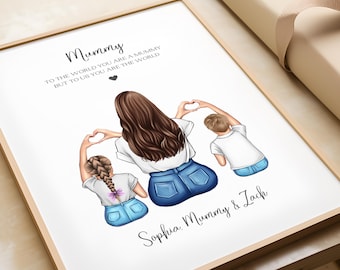 Custom Mummy Print, Personalized Gift for Mum, Mom, Mum Birthday Gift, Mother's Day Gift For Mum, Mom Christmas Gift, Mum Gifts, Mummy Print