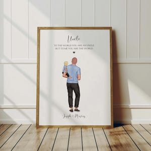Uncle Gifts, Custom New Uncle Gift, Special, Cool Uncle Gift, Personalised Uncle Gift, Birthday Gift For Him, Uncle And Newborn Keepsake