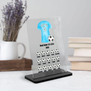 Football Coach Thank You Gift, Personalised Football Coach Gifts, Football End of Season, Football Team Plaque, Gift For Coach From Team