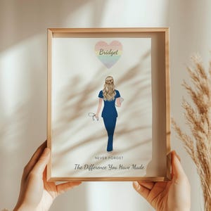 Nurse Retirement Gift, Nurse Print, Care Worker Gift, Thank You Gift, Key Worker Gift, NHS Print, Retirement Gift For Nurses, Retiree Print
