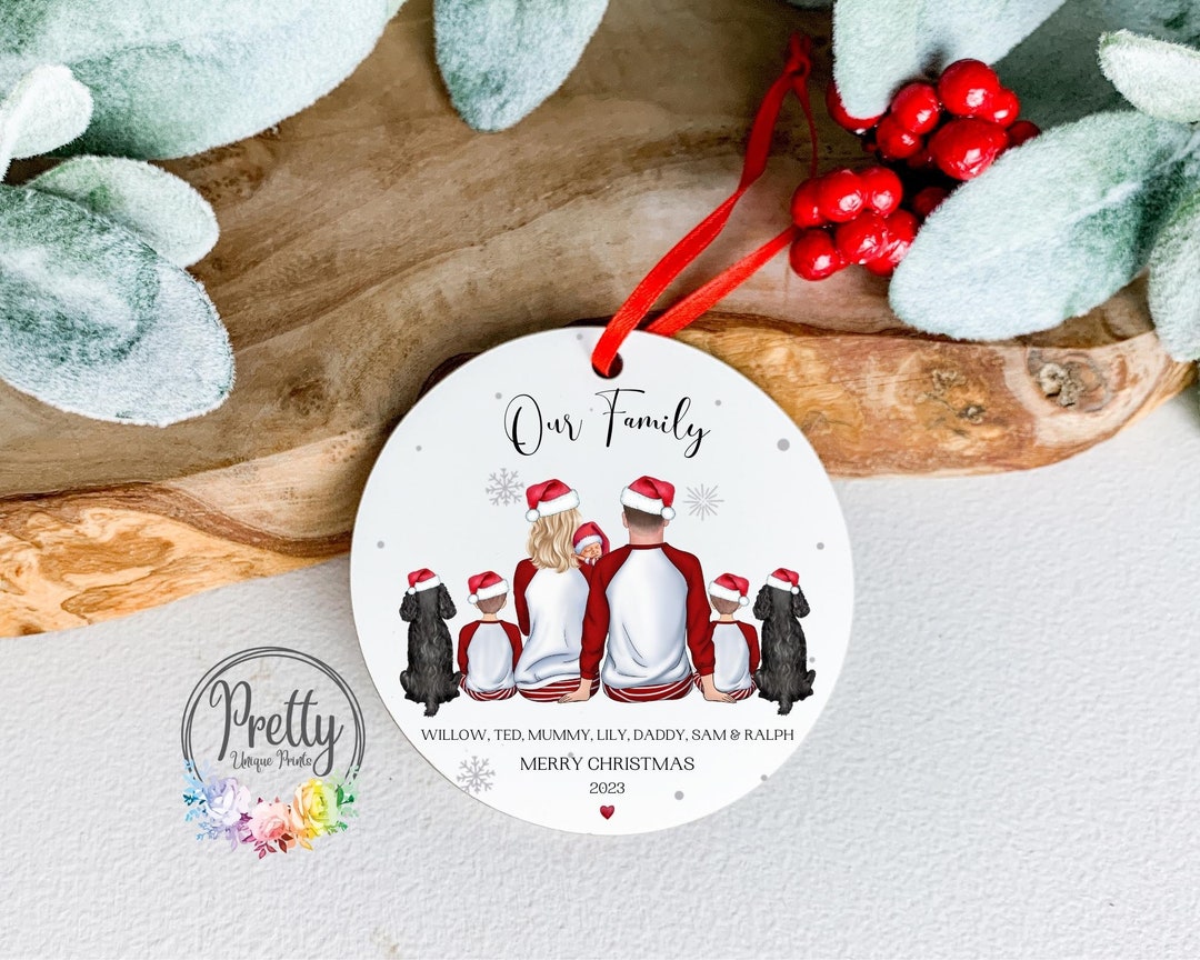 Personalised Family Christmas Bauble, Family Christmas Ornament, Family Christmas Gifts, Family