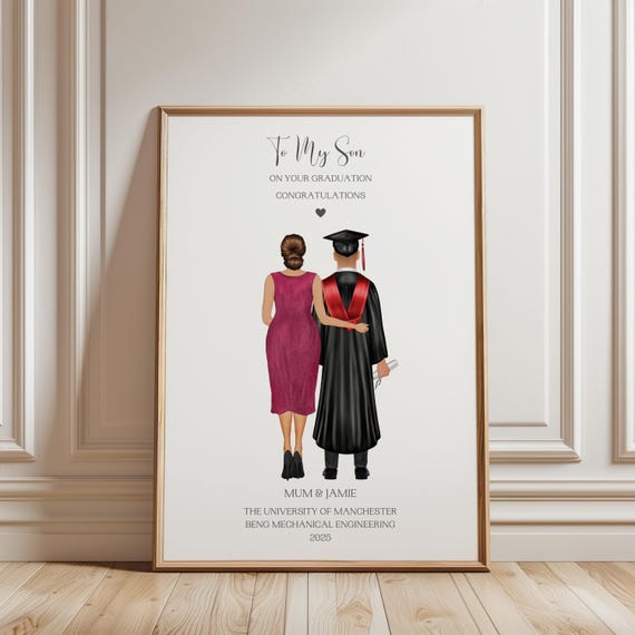 Male Graduation Gift, Personalised Graduation Print, Graduation Gifts for Him, Graduation Print From Mum, Grad Gift for Him - Etsy Israel Male Graduation Gift, Personalised Graduation Print, Graduation Gifts for Him, Graduation Print From Mum, Grad Gift for Him - Etsy Israel