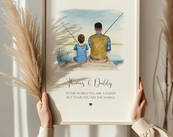Dad Gifts, Fisherman Gifts, Fishing Print, Fathers Day Gift, Dad Birthday Gifts, Dad Christmas Gifts, Fishing Lovers Gifts, Daddy Gifts