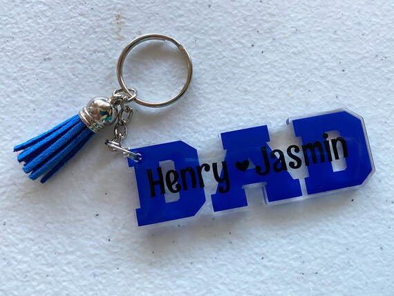 Download Dad Keychain Fathers Day Keychain Acrylic Keychain Papa Etsy