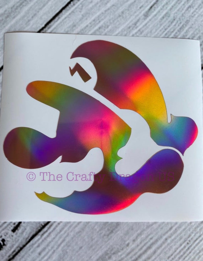 Mario Car Decal Holographic Decal Etsy