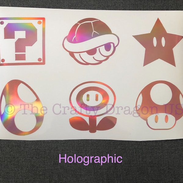 Mario Decals, Retro Decals, Nintendo Decals