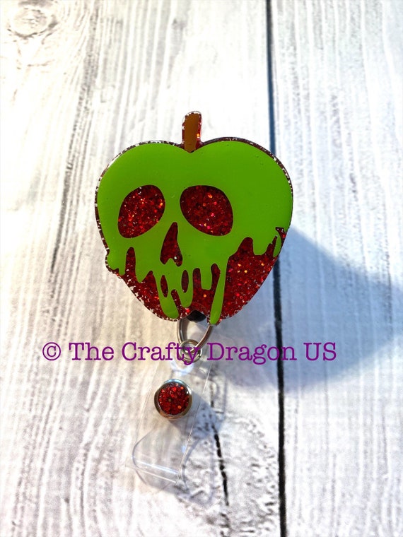 Poison Apple Interchangeable Badge Reel, Halloween Badge Reel, Fall  Interchangeable Badge Reel 