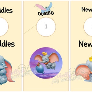 Make 10 double sided newborn baby reborn wardrobe dividers. 20 images Dumbo dividers personal use