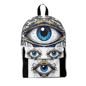 Unisex Classic Backpack Blue Eyes Evil Eye
