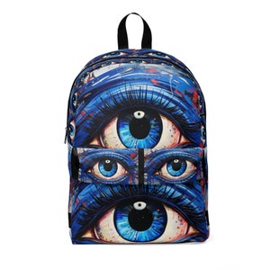 Blue Eyes Evil Eye Unisex Classic Backpack
