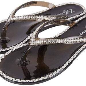 Black flip cheap flops dressy