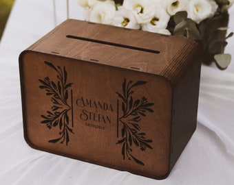 Personalised Couples Names Wedding Gift Keepsake Box, Personalized Wooden Keepsake Box, Wedding Memory Box, Engraved Love Chest, Couple Gift