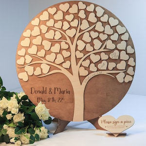 Wedding Guest Book Alternative, Tree Guest Book Wedding, Rustic Guest Book