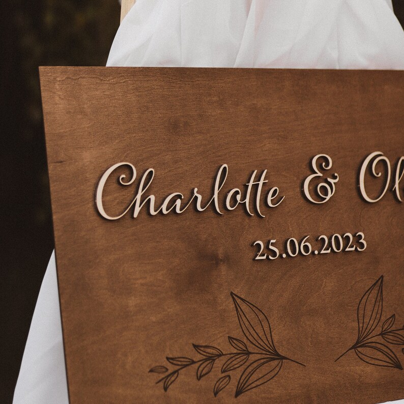 Wedding guestbook alternative stand, Guestbook sign, Wooden personalized guestbook, Rustic wedding guestbook, Welcome wedding stand image 8