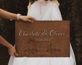 Wedding guestbook | Guestbook wedding alternative | Wooden guestbook stand | Guestbook sign | Modern wedding guestbook alternative