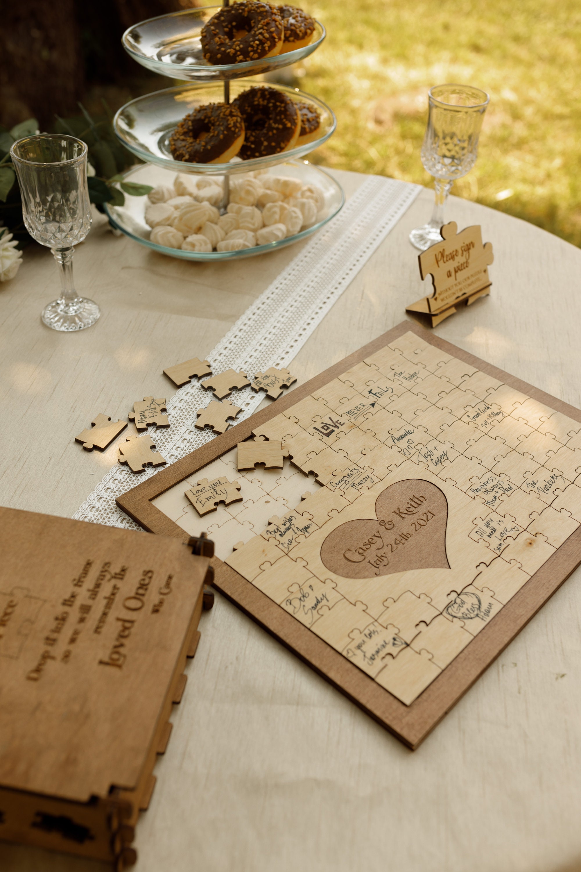 Square Wedding Guest Book Alternative Unique Wedding Etsy