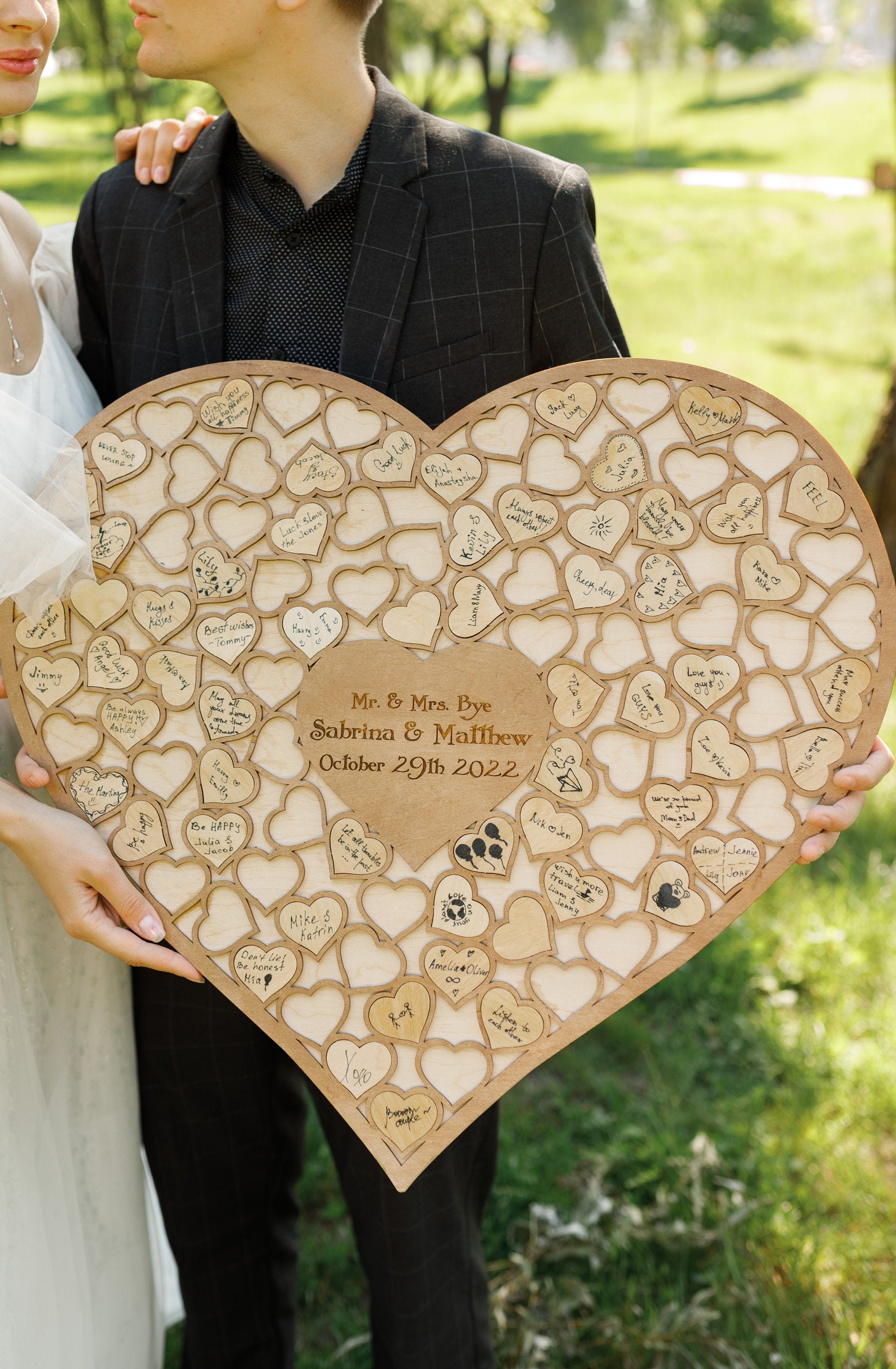 Personalized Heart Puzzle Guestbook