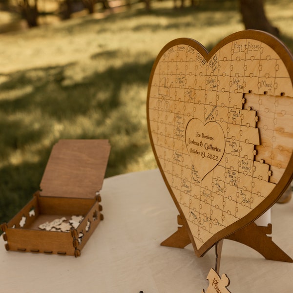 Cadeau de jeunes mariés en bois de coeur pour les couples Cadeau à l'enseignant de l'élève-enseignant
