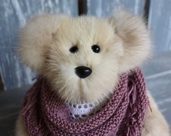 Teddy Bear Keepsake Gift Handmade From a Previously Enjoyed Fur Coat