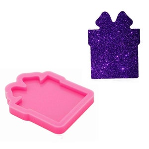 Christmas Gift Ornament Keychain Silicone Mold,Gift Box Keychain Silicone Mold,Jewelry Epoxy Mould Resin Crafting