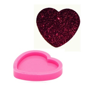 Shiny Heart shape jewelry epoxy mould Resin silicone mold,Keychain Mold,Jewelry Mold,Glitter Mold