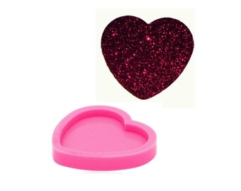 Shiny Heart shape jewelry epoxy mould Resin silicone mold,Keychain Mold,Jewelry Mold,Glitter Mold
