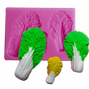 Vegetables Silicone Mold,Chinese cabbage Shaped vegetables 3D Silicone Mold Cake Decoration tools Fondant kitchen Baking accessories