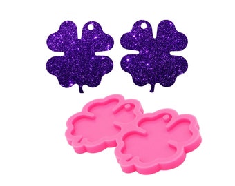 Earring Mold,Earrings DIY,Shiny Leaf shape Earrings Silicone Molds DIY Epoxy Resin Mould Jewelry Tools,Jewelry Mold,Shiny Mold,Epoxy Mold