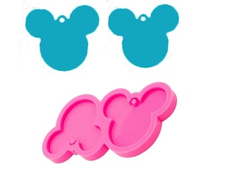 Earrings Mold Silicone,Mouse Earring silicone mold,Silicone Earring, Silicone Mold, Mold Supply, Jewelry Mold,Shiny Mold, Epoxy Resin