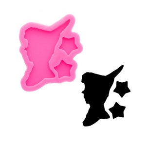 Super Shiny Star Silicone Mold for Keychains Epoxy Resin Craft Molds DIY Handmade Charms Mould,Keychain Mold,Jewelry Mold,Glitter Mold