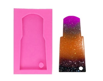 Silicone Keychain Mold ,Water Glass Shape Silicone Keychains Mold Key Chain Pendant Clay DIY Jewelry Making Epoxy Resin Mold