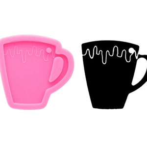 Shiny Tea Cup Silicone Mold for Resin , Jewelry Resin Casting DIY Epoxy Mold, Polymer Clay