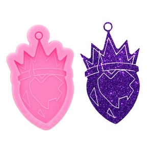 Shiny Maleficient Silicone Mold for Keychain - Resin Craft epoxy Molds - DIY Resin jewelries Mould