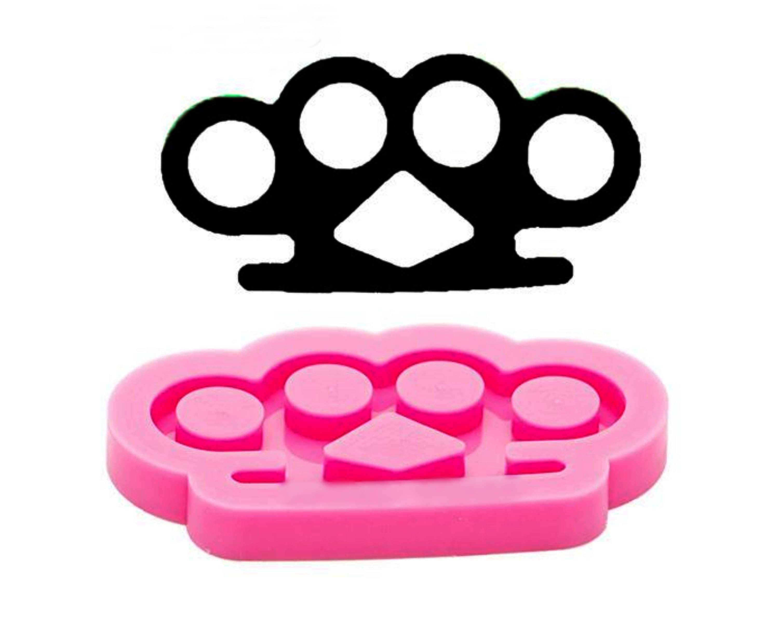 Brass Knuckles Mold Large Full Size Flexible Silicone Mould Crafts