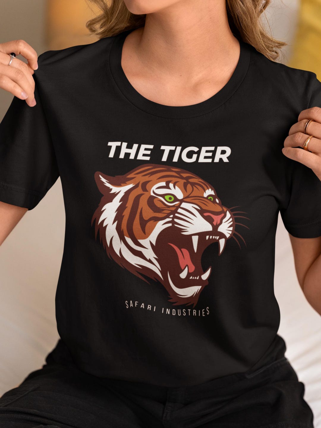 Tiger Animal Print Fashion, Animal Lover, Jungle Animal, T-shirt