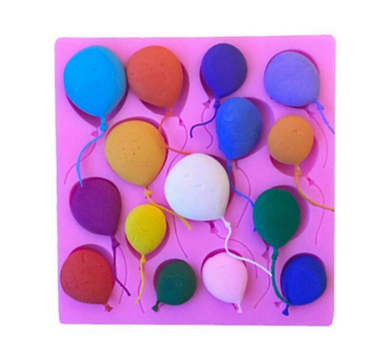 Balloon Silicone Mold,Balloon Set Silicone mold,3d Silicone fondant mold Design Mold,Kitchen Supplies,Sugar Fondant Mold,Craft Mold