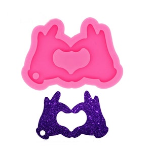 Heart hands Keychain mold UV Resin Liquid Silicone Mould Craft For DIY Necklace Charms Making Jewelry,Silicone Keychain Mold,Pendant mold