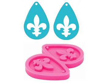Earring Mold,teardrop earrings mold,Silicone Earring, Silicone Mold, Mold Supply,Jewelry Mold, Shiny Mold, Epoxy Resin, DIY Mold