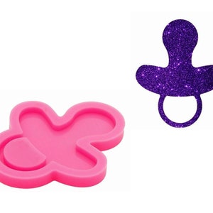Shiny Baby bottle Keychain Silicone Mold,Jewelry Mold,Keychain Mold,Glitter Mold,Crafts Epoxy