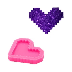 Love Heart Shape Keychain Mold,Silicone Mold,Jewelry Mold,Glitter Mold