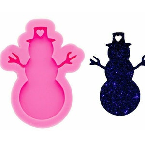 snowman mold Silicone Molds DIY epoxy mould craft keychain resin,Silicone Keychain Mold,Pendant mold,Epoxy Resin,Jewelry Mold