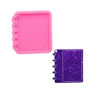 Glossy Resin Calendar Mold, Notebook Silicone Mould for Craft Keychain, Epoxy Resin mold Jewellery Making