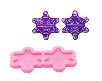 Super Glossy Indian Sun Earring Resin Mold, Mould Craft Keychain, Silicone Mold For Epoxy Resin Jewellery Making