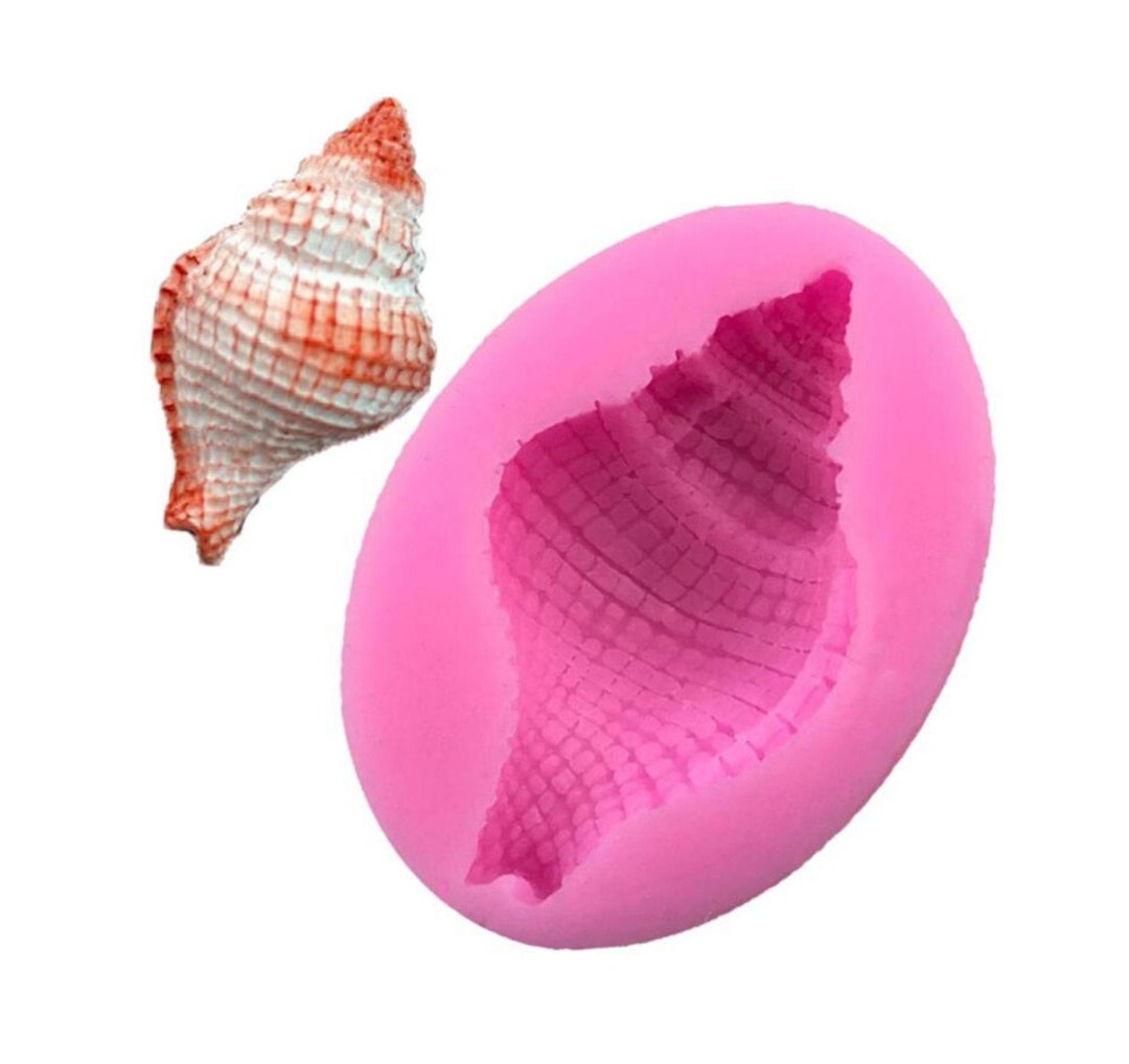Sea Shell Silicone Mold, Silicone Fondant Mold Clay Candy Mold, 3d ...