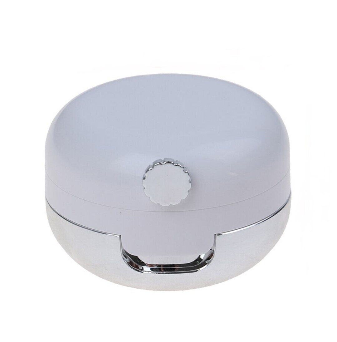 5pcs/set Empty Lipstick Container,white Mirror Round Empty Cute