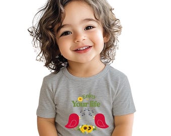 Bird Infant Tee, Baby Bird Shirt, Cute Bird Baby Top, Bird Lover Onesie, Animal Print Toddler T-Shirt