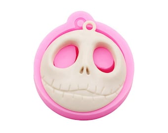 Skeleton Man Resina Llavero Polímero Arcilla Molde de Silicona Horneado Skellington Flexible Silicona Esqueleto Molde