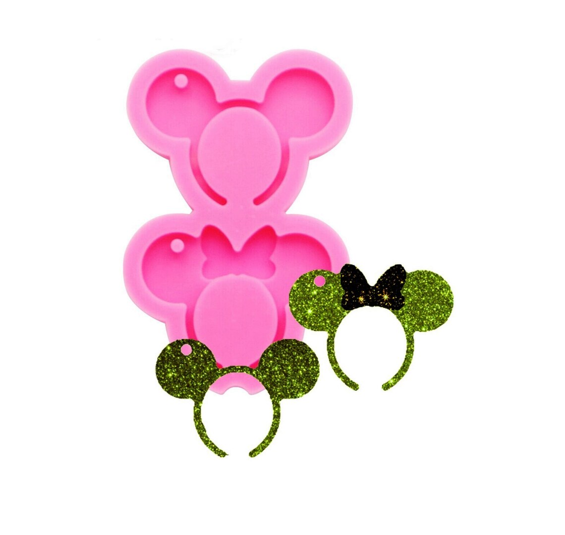 Mouse Headband Silicone Keychain Moldshiny Silicone Small Etsy