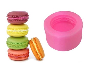 Macaron Silicone Mold,Cookie silicone mold,silicone soap mold,Sweet Food 3d Silicone Chocolate Soap Cake Fondant Cupcake Jelly Mold Gypsum