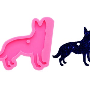Shiny Dog Key Chains Silicone Mold Resin Silicone Epoxy Molds For Jewelry Mould,Pendant mold,Custom Keychain,DIY Keychain,Animal Mold